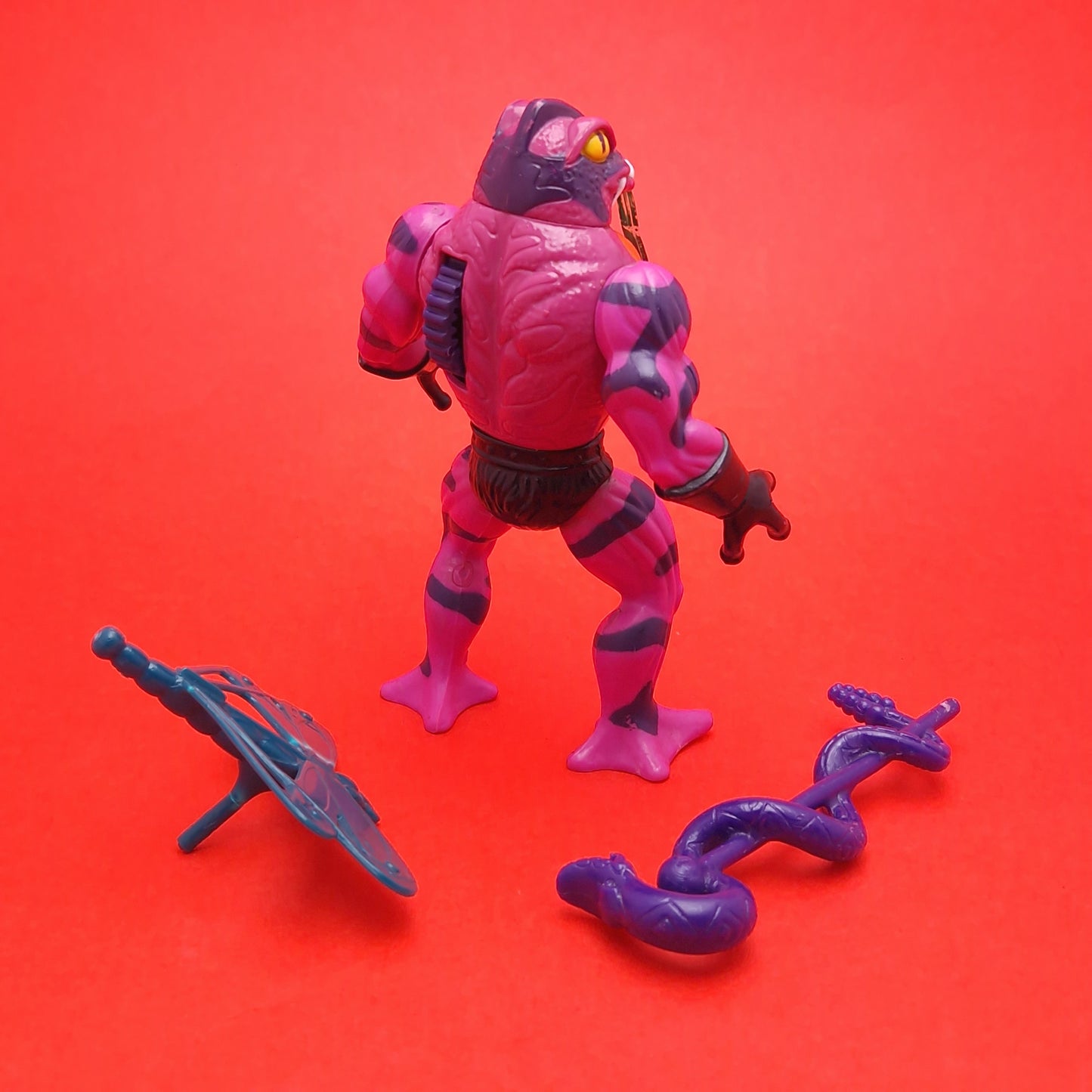 MASTERS OF THE UNIVERSE ☆ TUNG LASHOR Vintage Figure ☆ MOTU Loose 80s Mattel Original