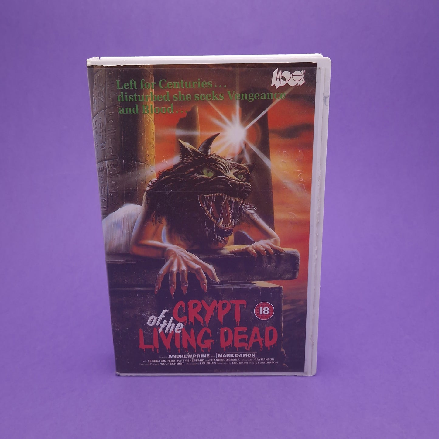 VHS Video ☆ CRYPT OF THE LIVING DEAD ☆ 80s Horror Big Box Ex Rental Vintage 18 cert