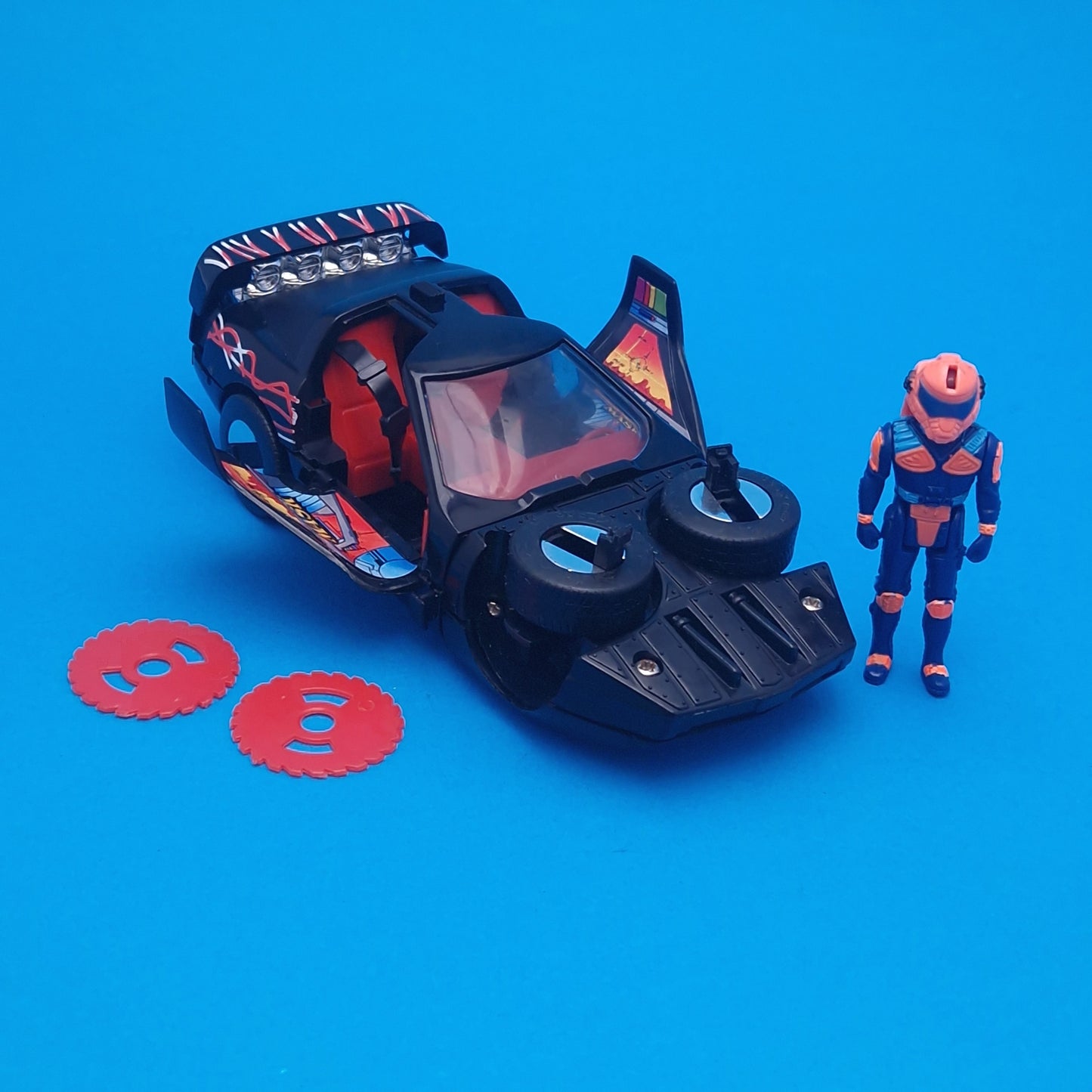 M.A.S.K ☆ RAVEN Calhoun Burns ☆ BOXED Vintage MASK Kenner 80s Euro Box