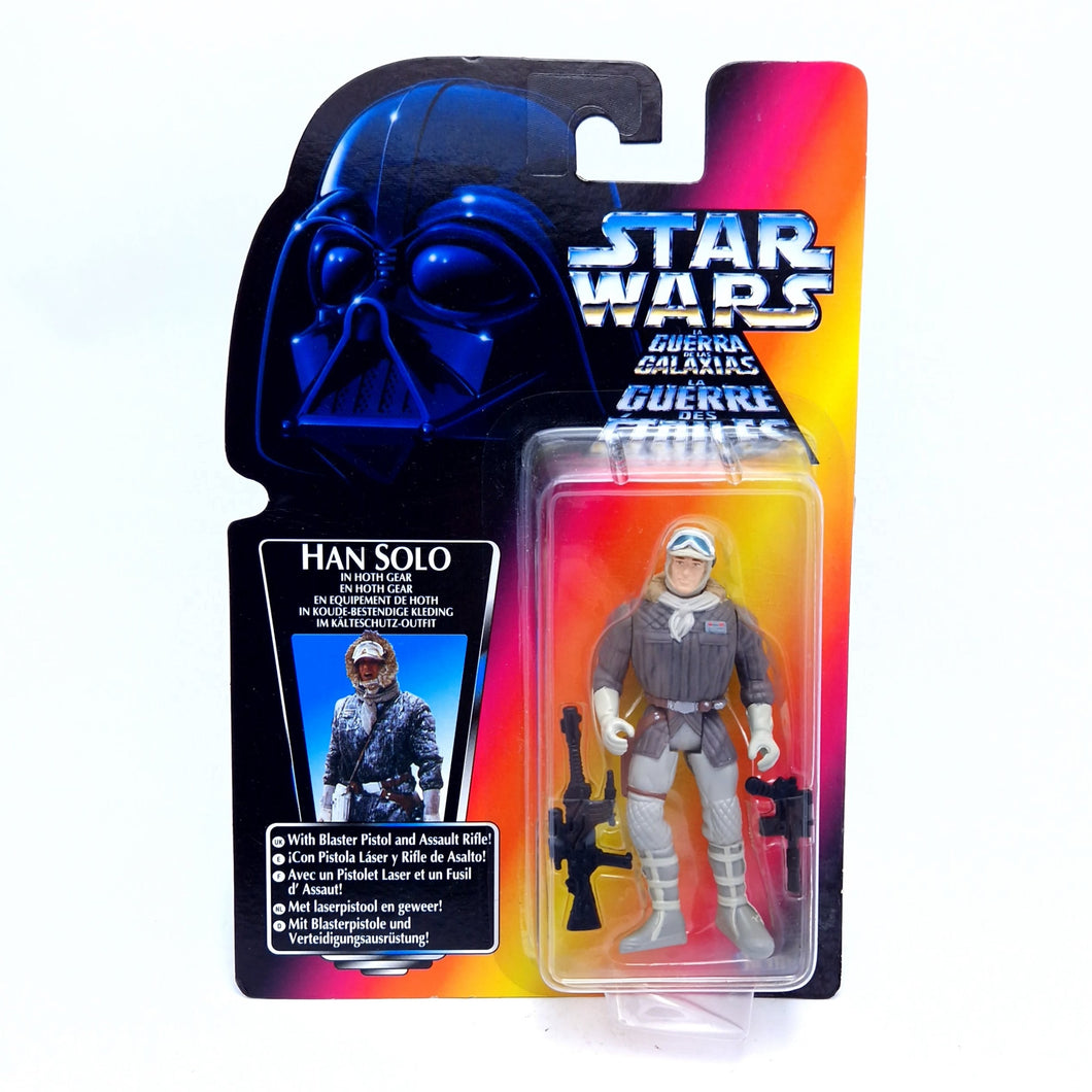 POTF ☆ HAN SOLO Hoth Gear Power of The Force  Star Wars Figure ☆ Carded MOC Sealed 90's