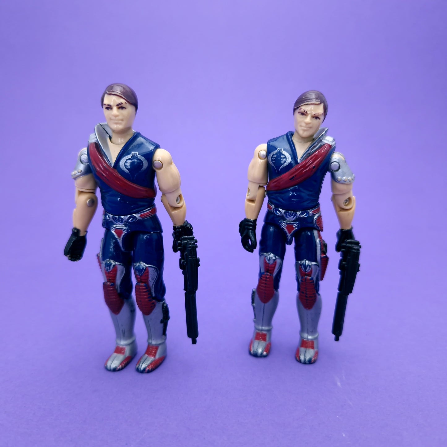 GI JOE ☆ CRIMSON GUARD TOMAX and XAMOT Action Figure ☆ Vintage Action Force Hasbro 1985 ARAH