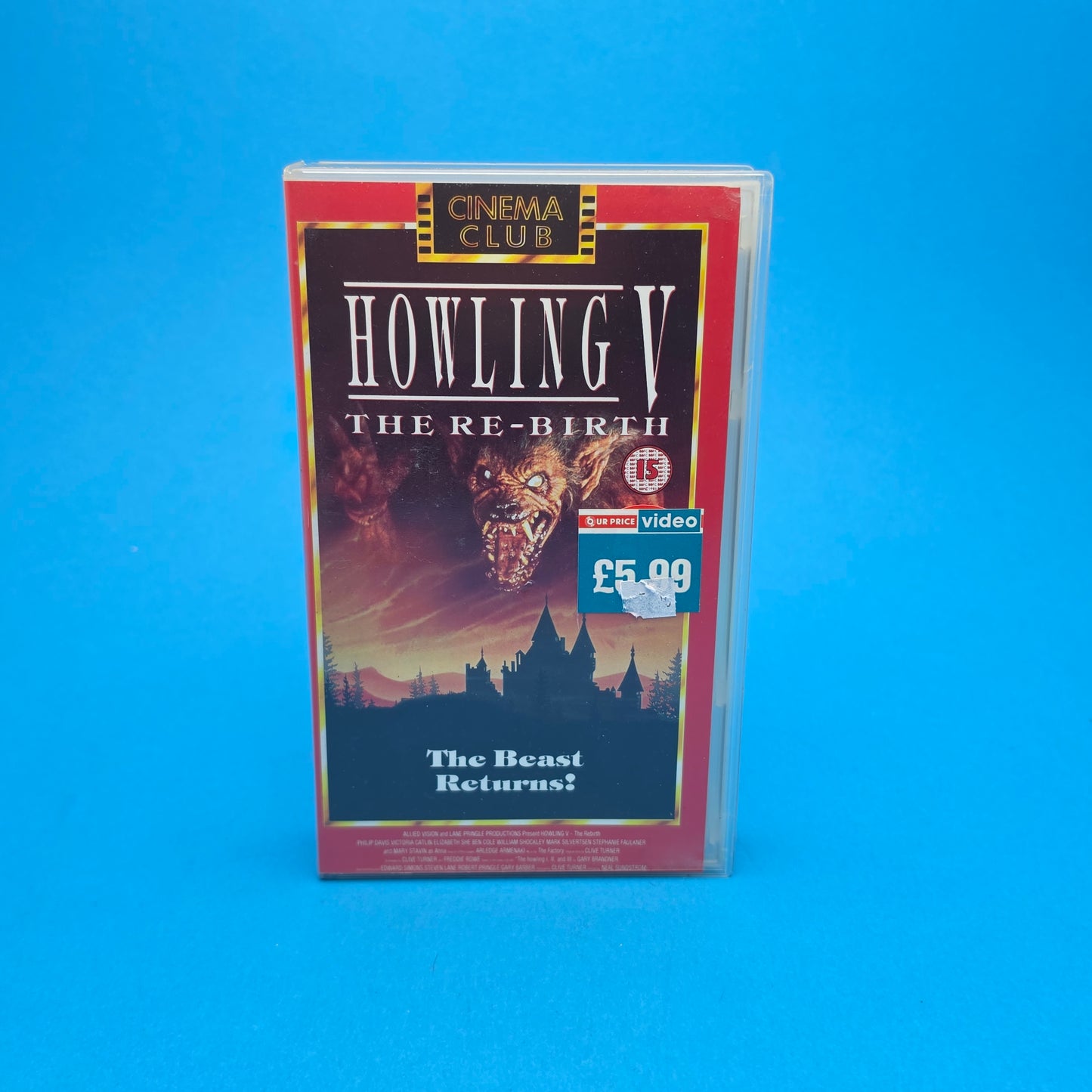 VHS Video ☆ THE HOWLING V The Re-Birth ☆ 15 Cert Vintage Tape Cinema Club