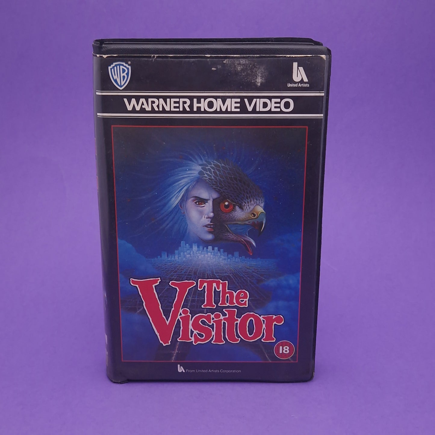 VHS Video ☆ THE  VISITOR Case Tape Cassette Clam Shell 1987 Warner Home 80s Vintage