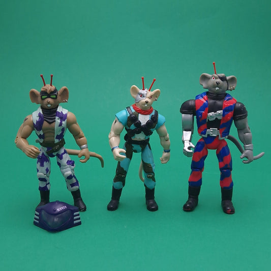 BIKER MICE FROM MARS ☆ VINNIE THROTTLE MODO Freedom Fighters Vintage Figure ☆ 90s