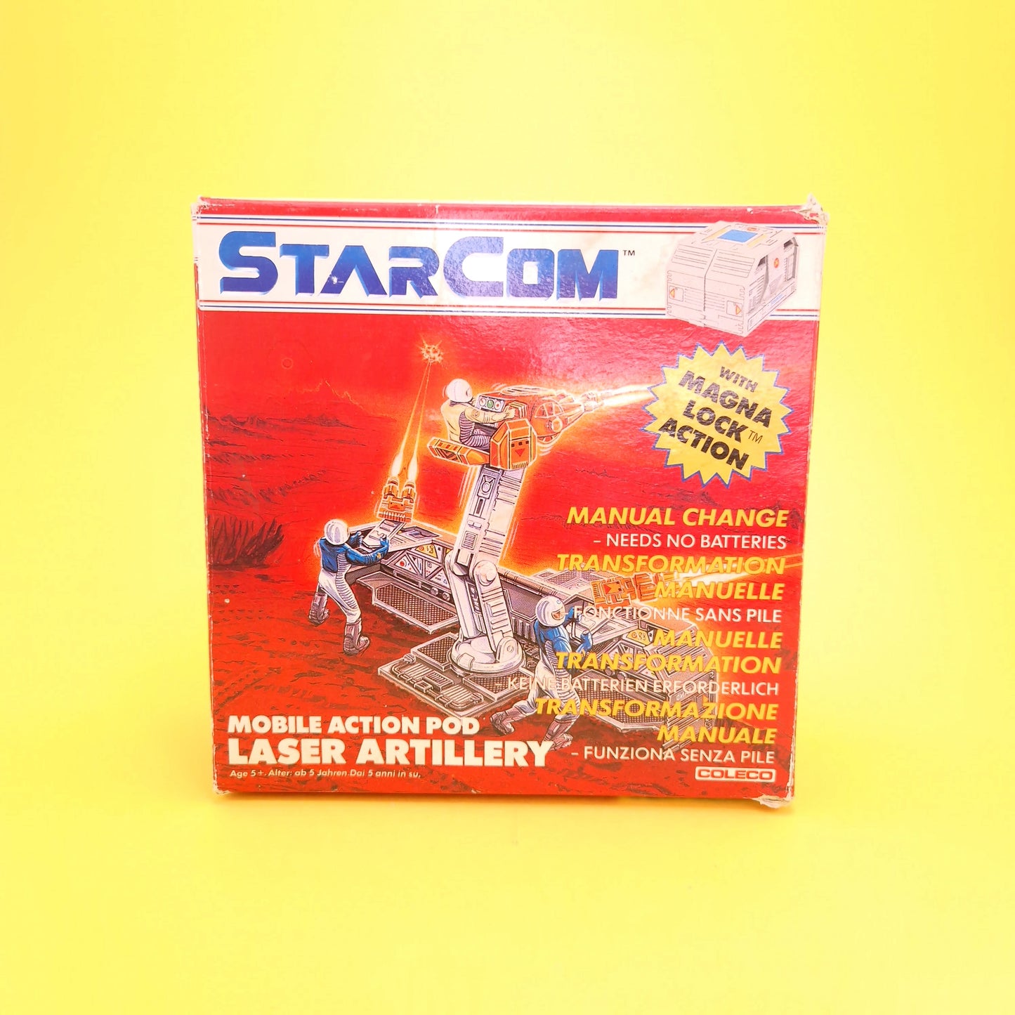 STARCOM ☆ LASER ARTILLERY Action Pod Vehicle ☆ 80's BOXED Loose Vintage Coleco Mattel