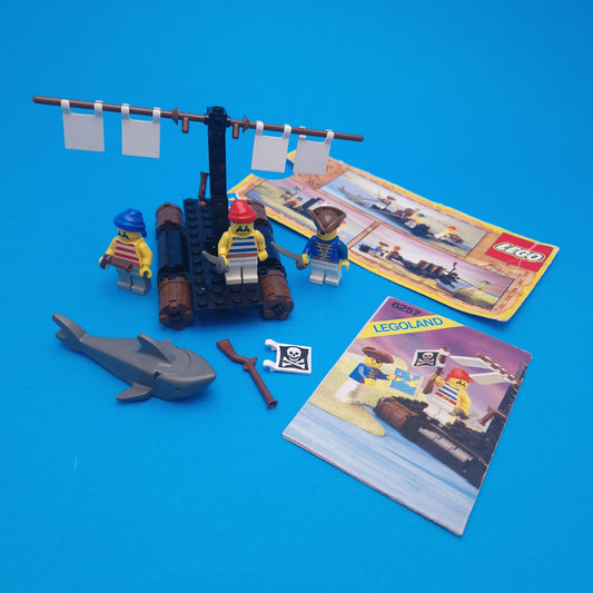 LEGO ☆ 6257 Castaways Raft Mini Figure ☆ Pirates Vintage 80s Loose Instructions