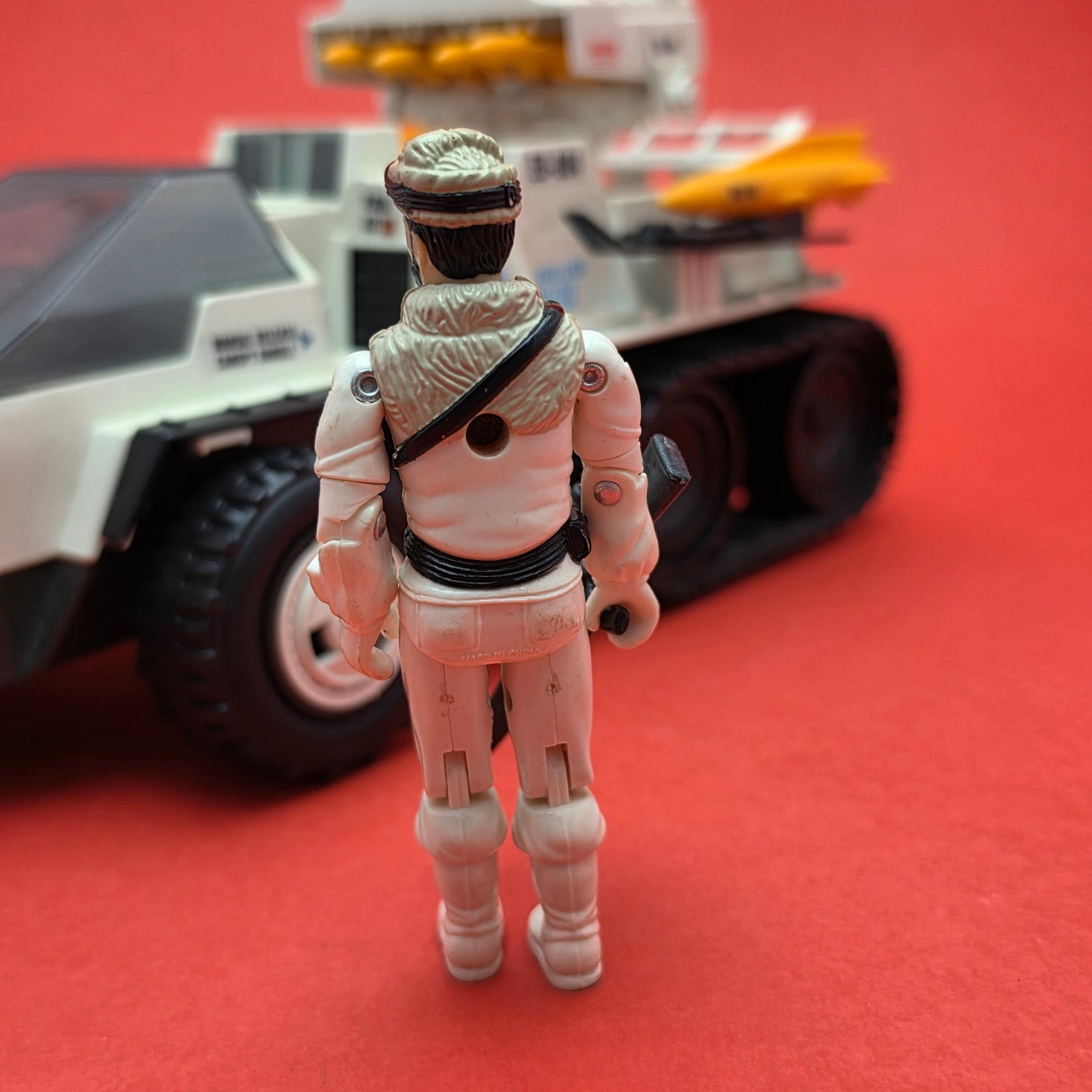 GI JOE ☆ SNOWCAT & FROSTBITE V1 Driver Figure ☆ Action Force Hasbro 1985