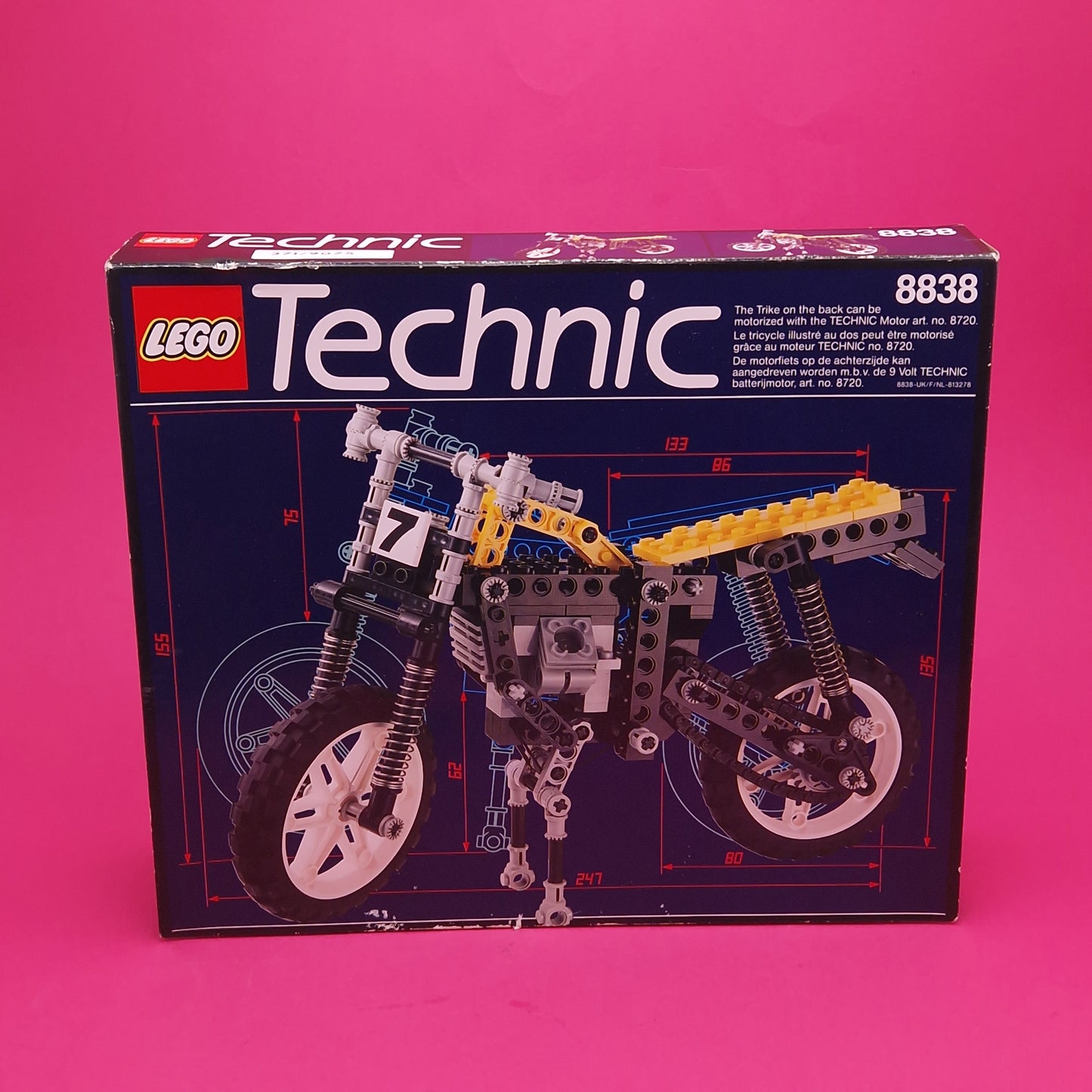 LEGO ☆ 8838 SHOCK CYCLE Technic ☆ Vintage 80s Boxed Instructions Complete
