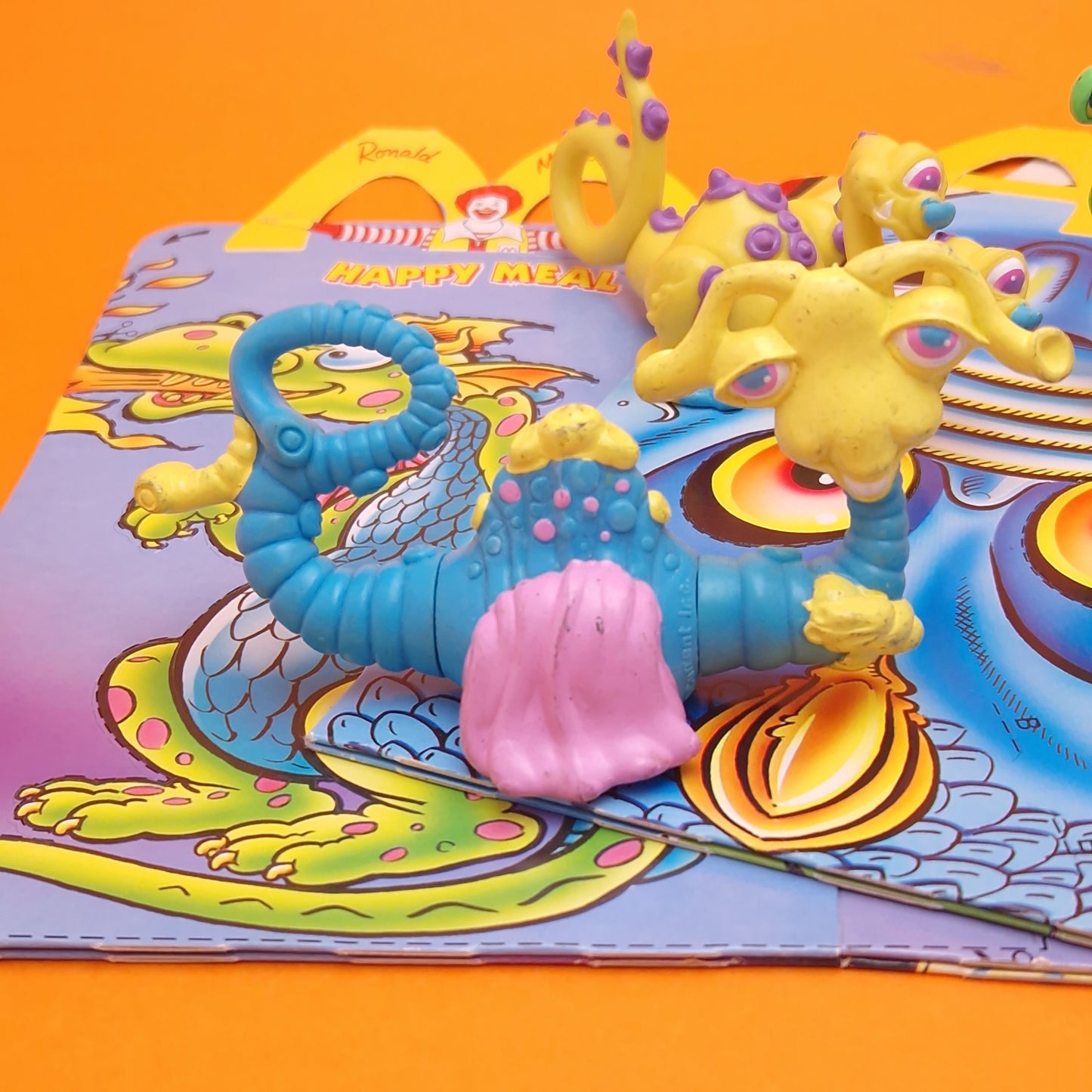 MCDONALDS ☆ Mix'em up Monsters Dragons Figures & Boxes ☆ 90s Happy Meal