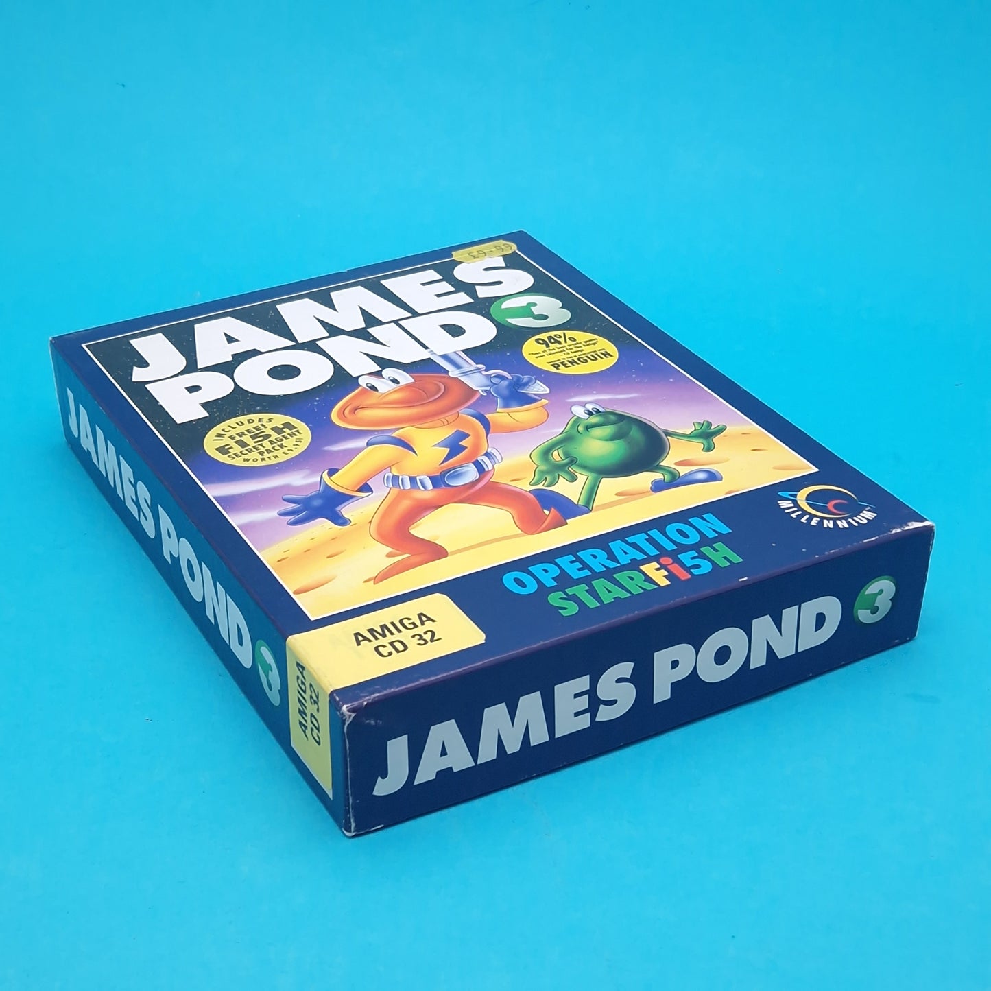 AMIGA CD32 ☆ JAMES POND 3 ☆ BIG BOX BOXED Vintage Retro Game Commodore 90s