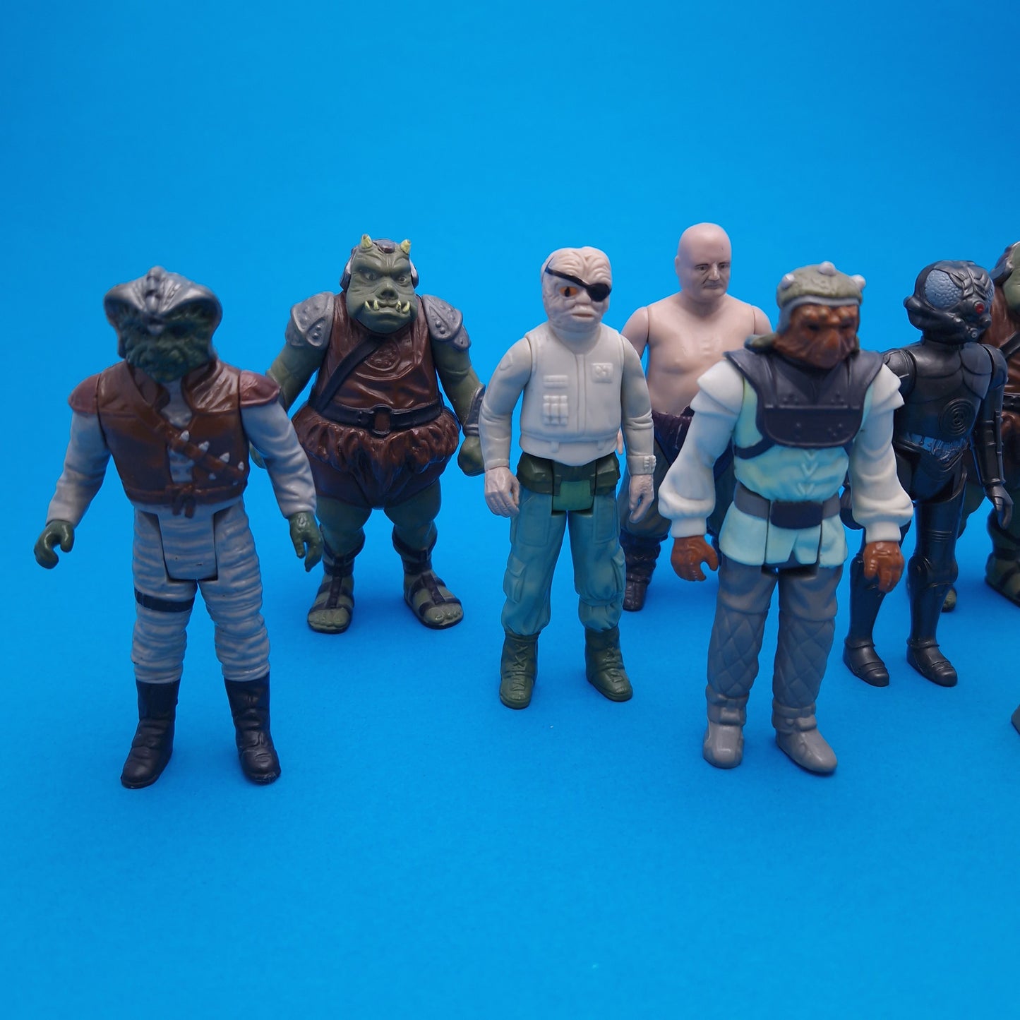 STAR WARS VINTAGE ☆ 9x BUNDLE JABBAS Palace Figures ☆ Kenner 80s ROTJ