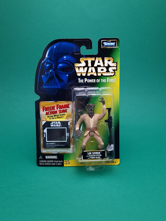 STAR WARS POTF ☆ Freeze Frame LAK SIVRAK Figure ☆ MOC Sealed Carded Kenner Power of the Force