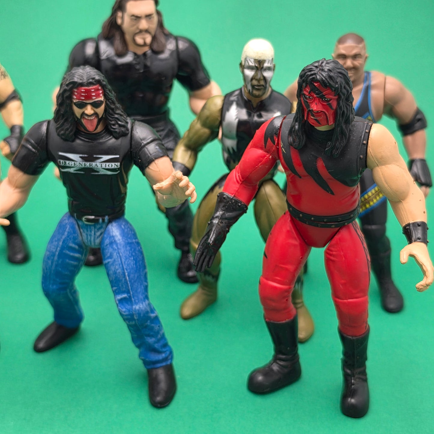 WWF JAKKS PACIFIC SUPERSTARS ☆ Bundle STONE COLD XPAC KANE Vintage Figures ☆ BCA Original