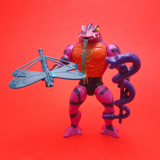 MASTERS OF THE UNIVERSE ☆ TUNG LASHOR Vintage Figure ☆ MOTU Loose 80s Mattel Original