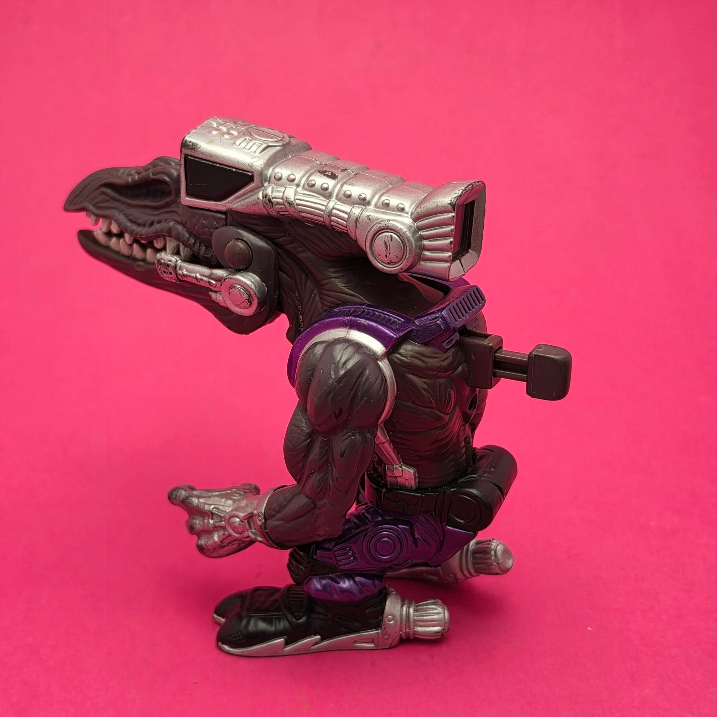 EXTREME DINOSAURS ☆ BULLZEYE & SPIKE Head Strike Dino Vintage Action Figure ☆ MATTEL 90s Loose