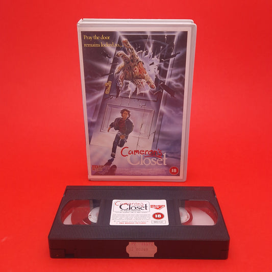 VHS Video ☆ CAMERONS CLOSET ☆ Big Box Ex Rental Case Tape Cassette Vintage 18 cert