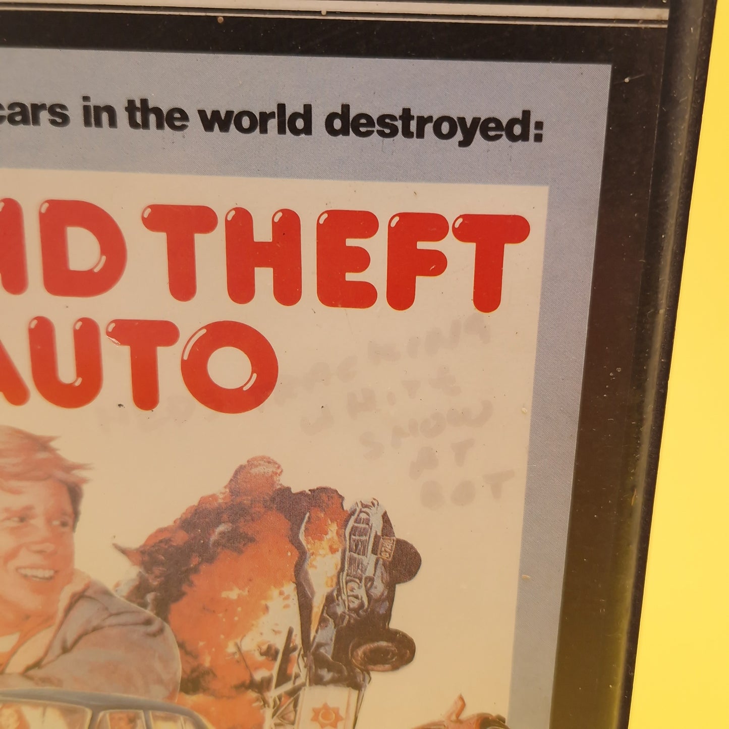 VHS Video ☆ GRAND THEFT AUTO ☆ 70s Clamshell Pre Cert Warner Home Video Vintage