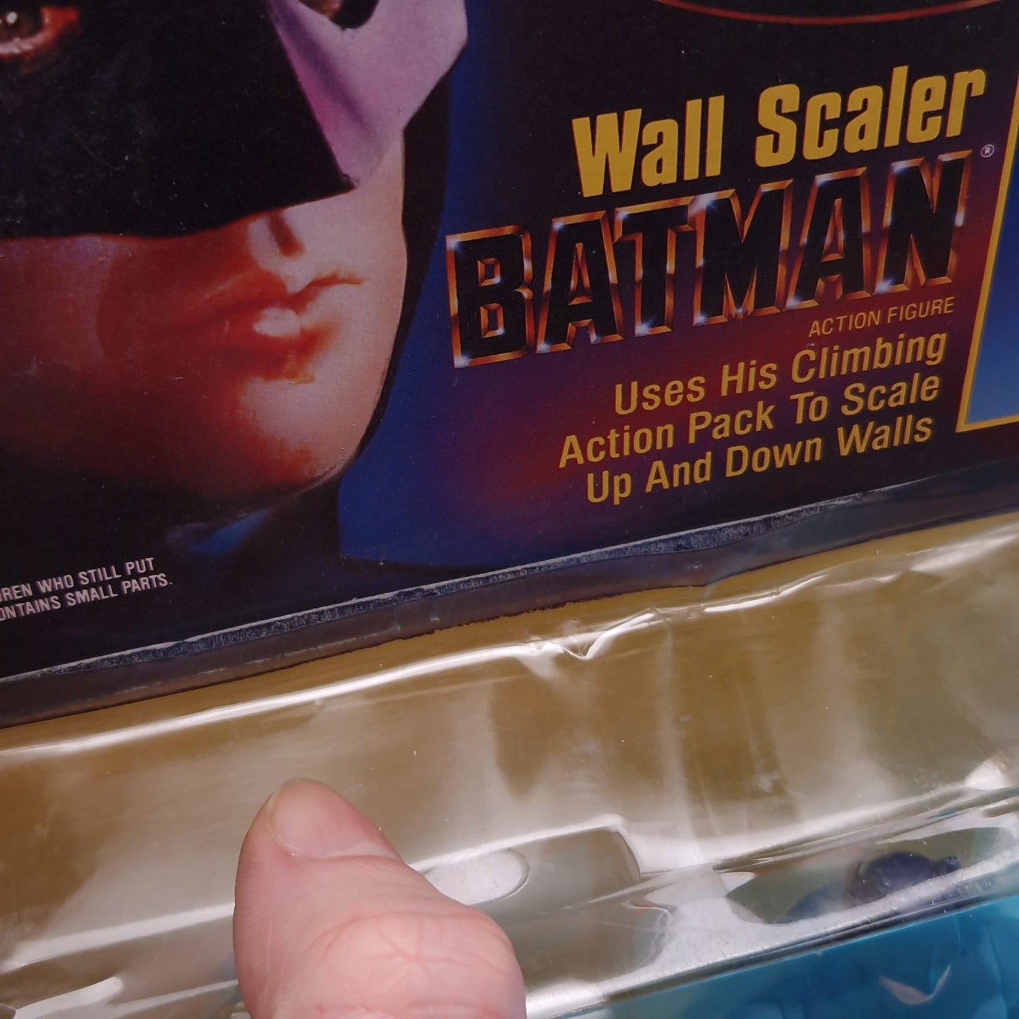 DARK KNIGHT COLLECTION ☆ WALL SCALER Figure ☆ Original 90s Carded Kenner