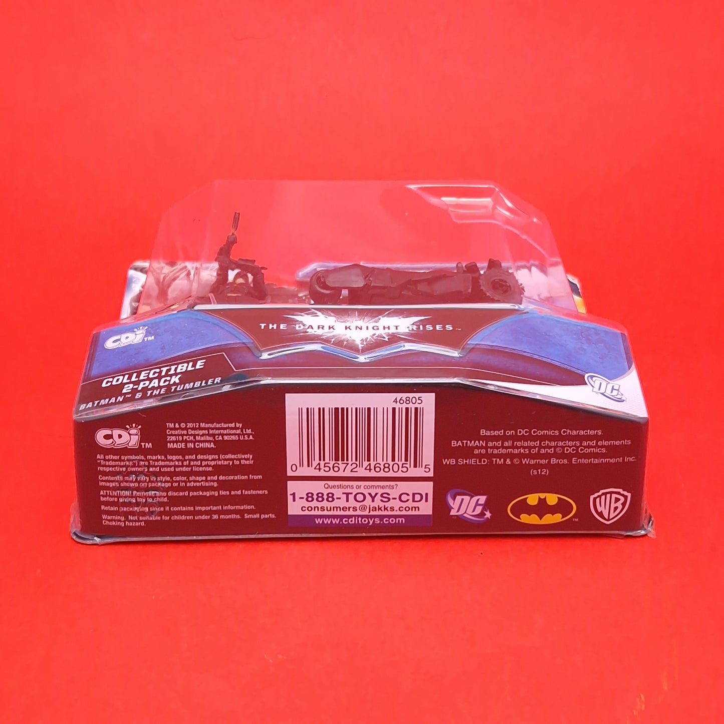 DC COMICS ☆ BATMAN THE DARK KNIGHT RISES Collectible 2-Pack Tumbler Batmobile ☆ Jakks