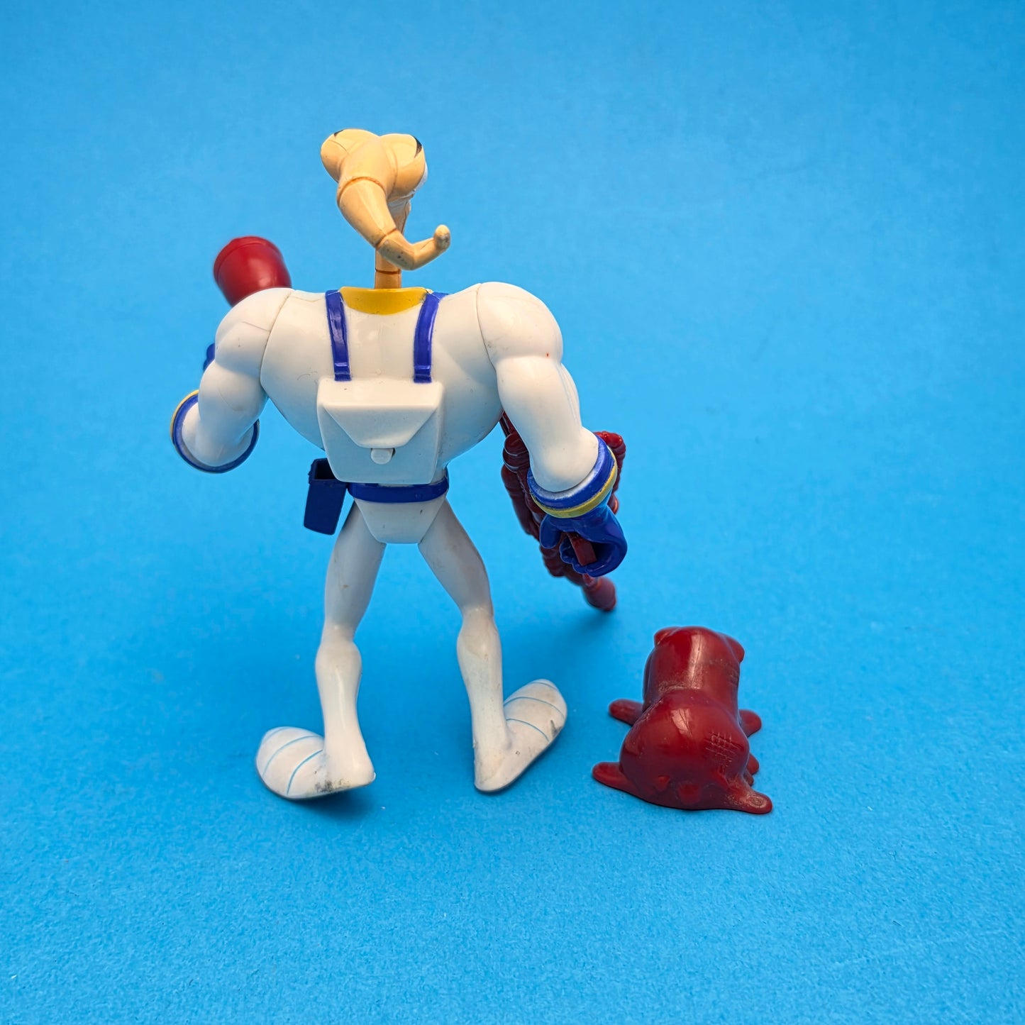 EARTHWORM JIM ☆ PETER PUPPY POCKET ROCKET SHIP Vintage Action Figures ☆ Loose Playmates