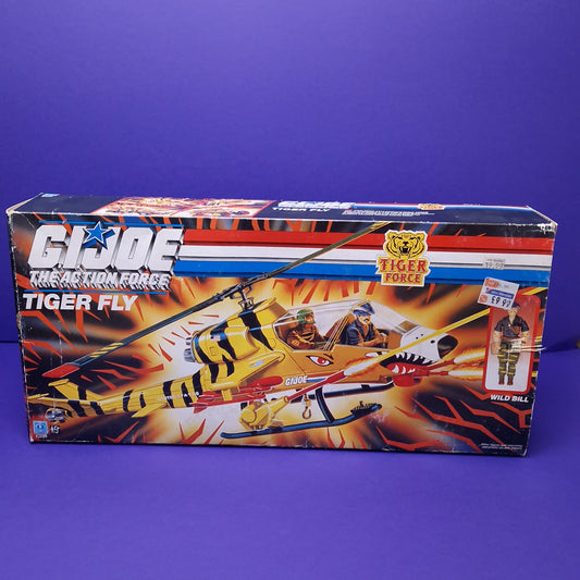 G.I.JOE ☆ TIGER FLY Vehicle WILD BILL / RECONDO Figure ☆ Boxed ACTION FORCE Hasbro 1988