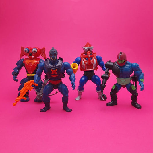 MASTERS OF THE UNIVERSE ☆ Bundle TRAP JAW WEBSTER MEKANECK MANTENNA Vintage Figure ☆ MOTU Loose 80s Mattel Original