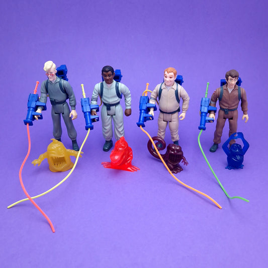 GHOSTBUSTERS ☆ ORIGINAL SET OF 4 Vintage Figure ☆ Loose 80s Kenner Complete