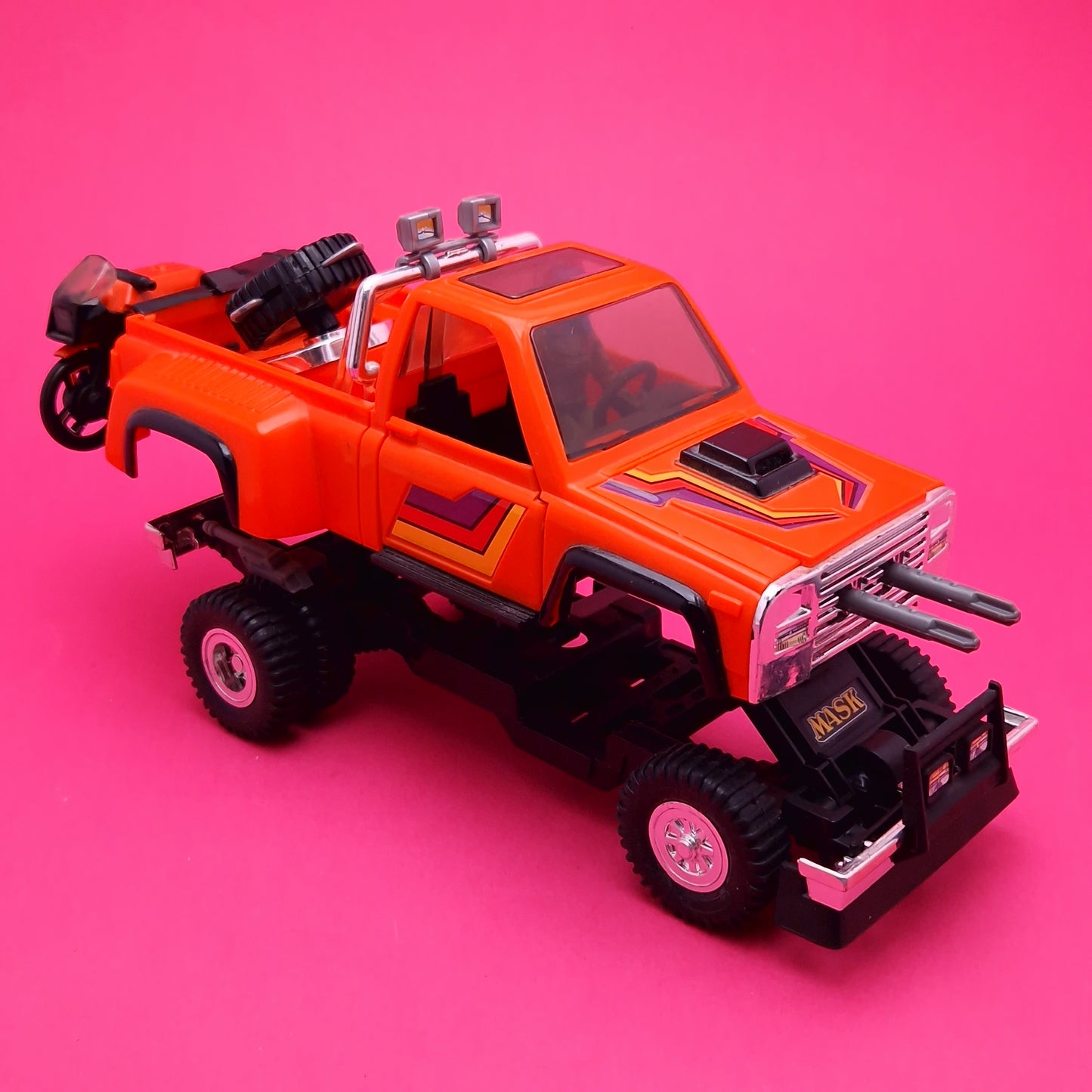 M.A.S.K ☆ FIRECRACKER HONDO MCLEAN Figure Vehicle ☆ BOXED Vintage Kenner 80s