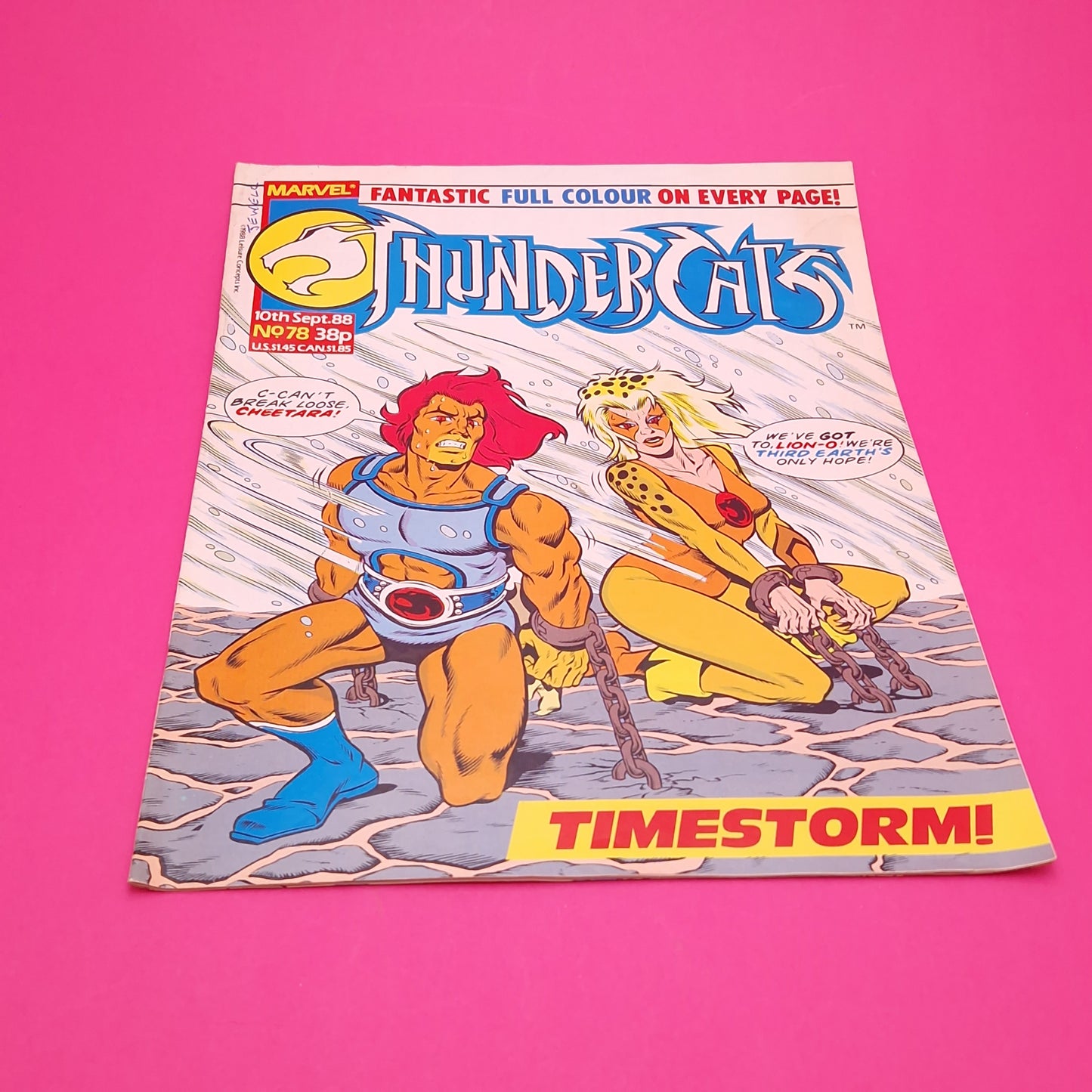 THUNDERCATS COMIC ☆ Vol 78 Vintage Original ☆ 80s Marvel Timestorm