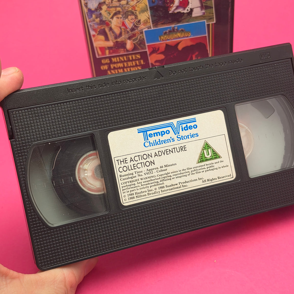 VHS Video ☆ ACTION ADVENTURE COLLECTION TRANSFORMERS INHUMANOIDS FORCE ☆ U Cert Vintage Tape
