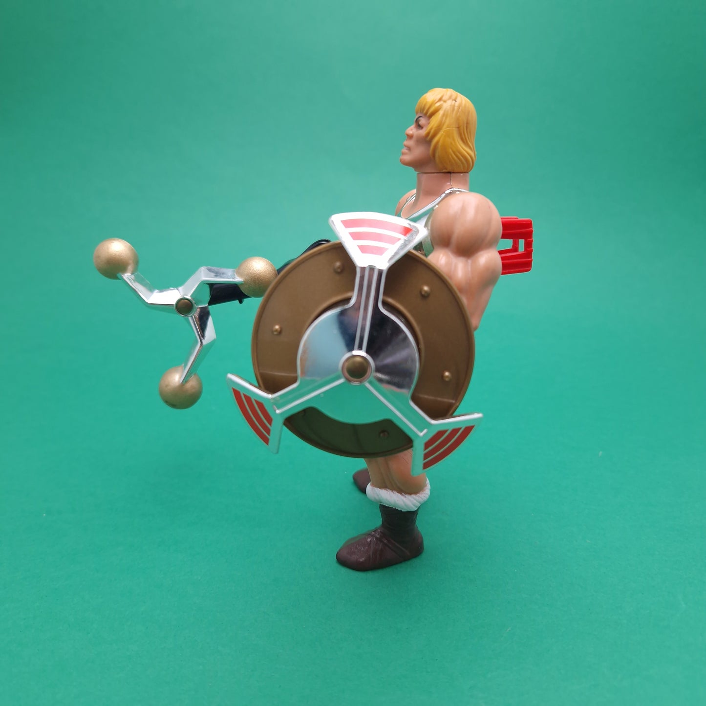 MASTERS OF THE UNIVERSE ☆ FLYING FISTS HE-MAN Vintage Figure ☆ MOTU Complete 80s Mattel Original