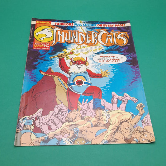 THUNDERCATS COMIC ☆ Vol 49 Vintage Original ☆ 80s Marvel