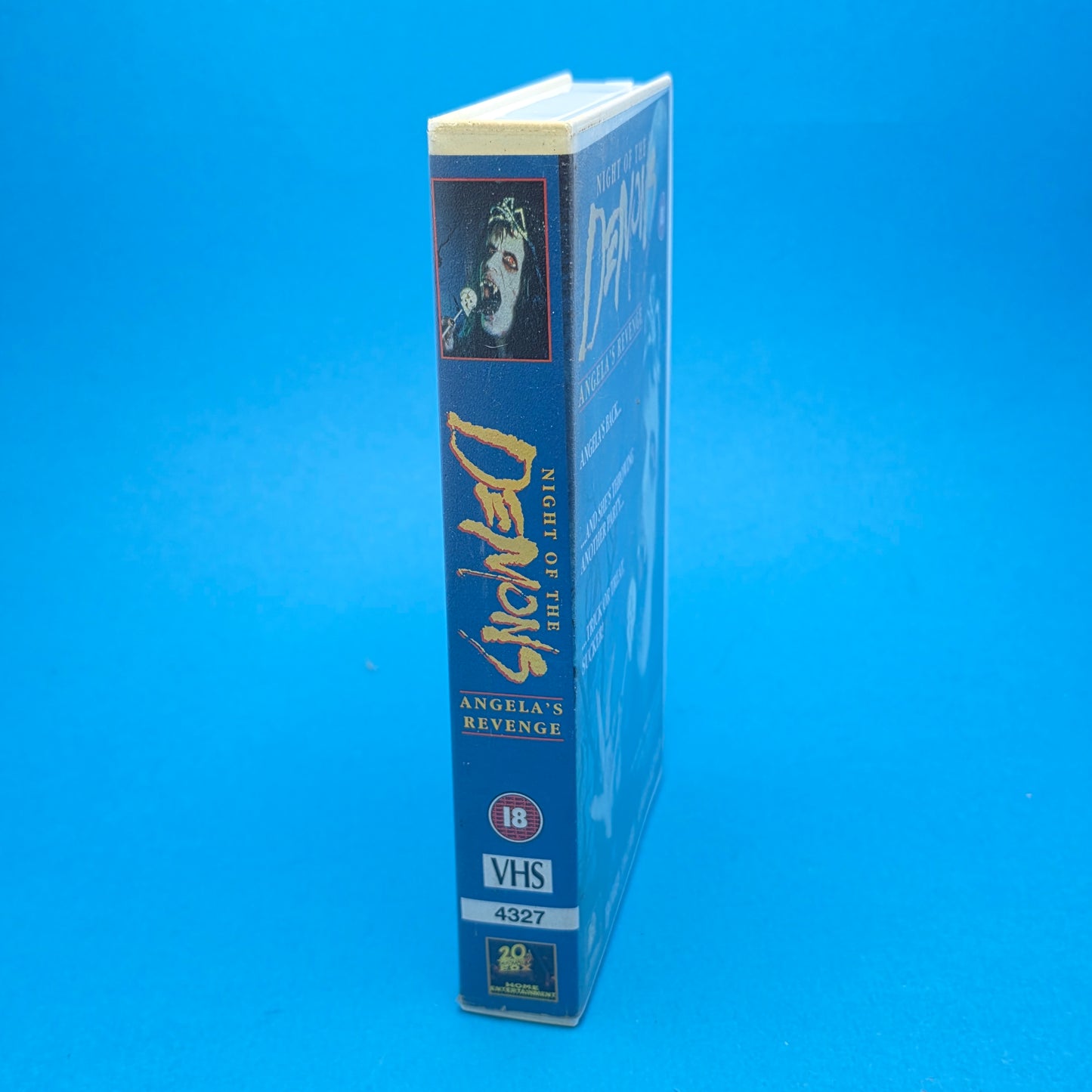 VHS Video ☆ NIGHT OF DEMONS ANGELAS REVENGE ☆ 18 Cert Big Box Ex Rental Vintage