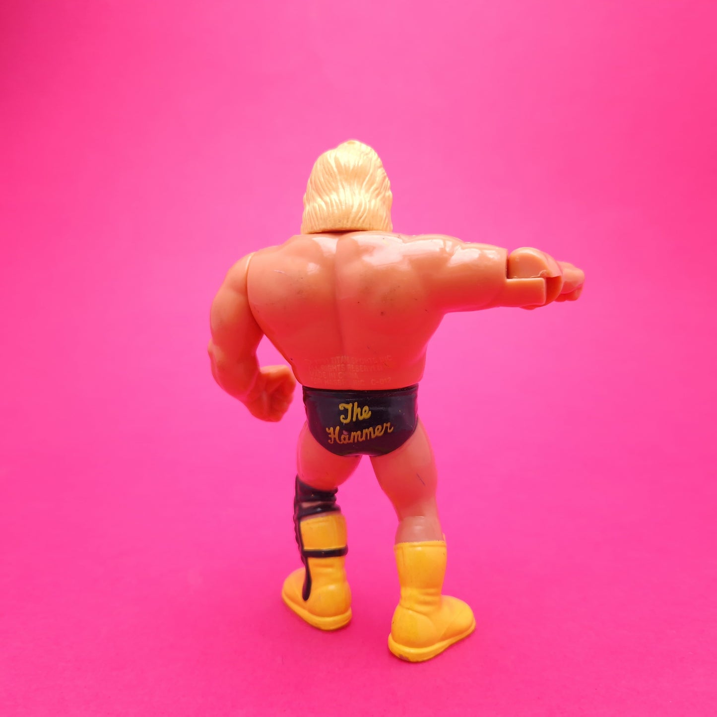 WWF HASBRO ☆ GREG THE HAMMER VALENTINE Vintage Wrestling Figure ☆ Original 90s Series 1