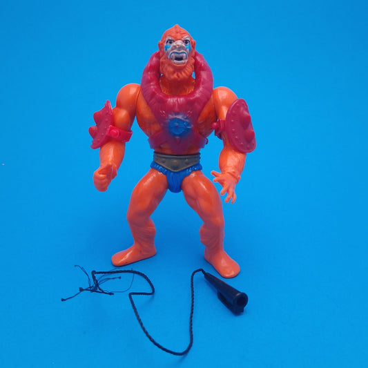 MASTERS OF THE UNIVERSE ☆ BEASTMAN RED Vintage Figure ☆ MOTU Loose 80s Mattel Original