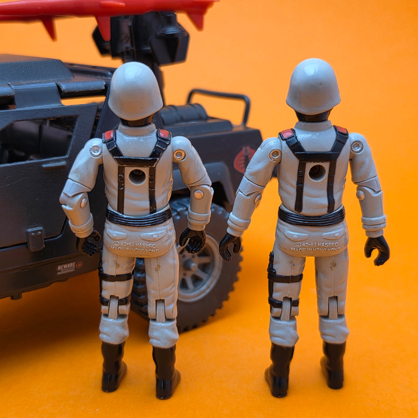 GI JOE ☆ STINGER NIGHT ATTACK 4-WD with x2 Stinger Driver Figure ☆ Action Force Hasbro 1984