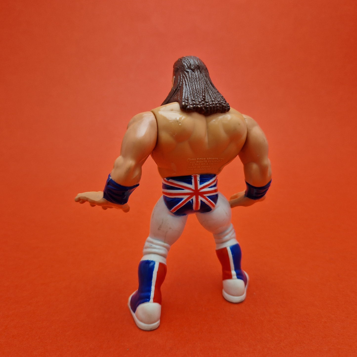 WWF HASBRO ☆ THE BRITISH BULLDOG Vintage Wrestling Figure ☆ Original 90s Series 4