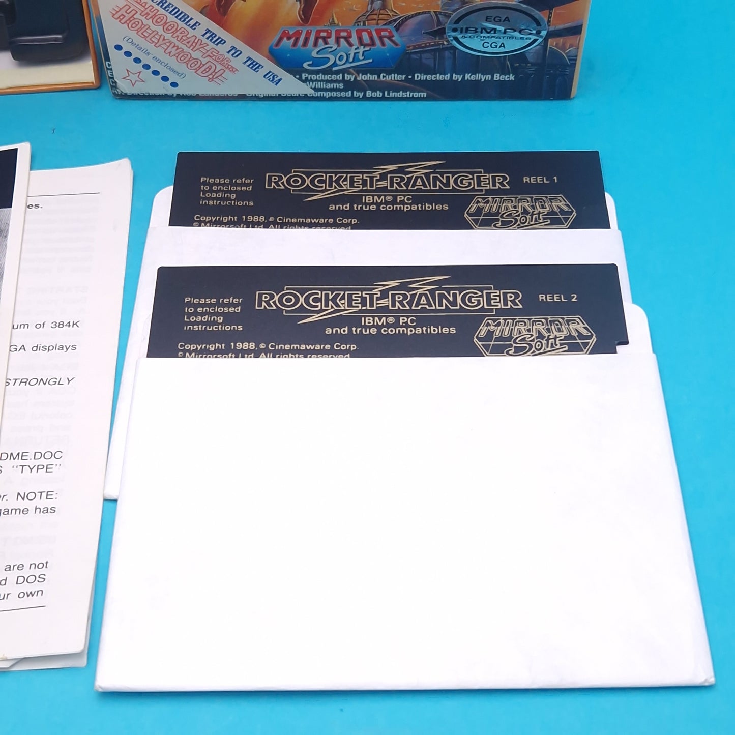 IBM PC ☆ ROCKET RANGER ☆ BOXED Vintage Retro Game 3.5" & 5.25" Disk