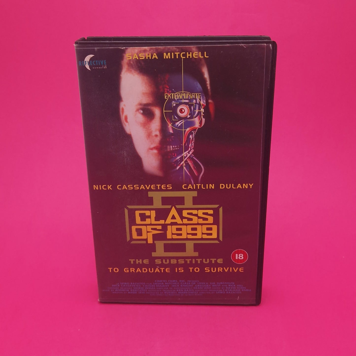 VHS Video ☆ CLASS OF 1999 2 THE SUBSTITUTE ☆ 90s Big Box Ex Rental Vintage 18