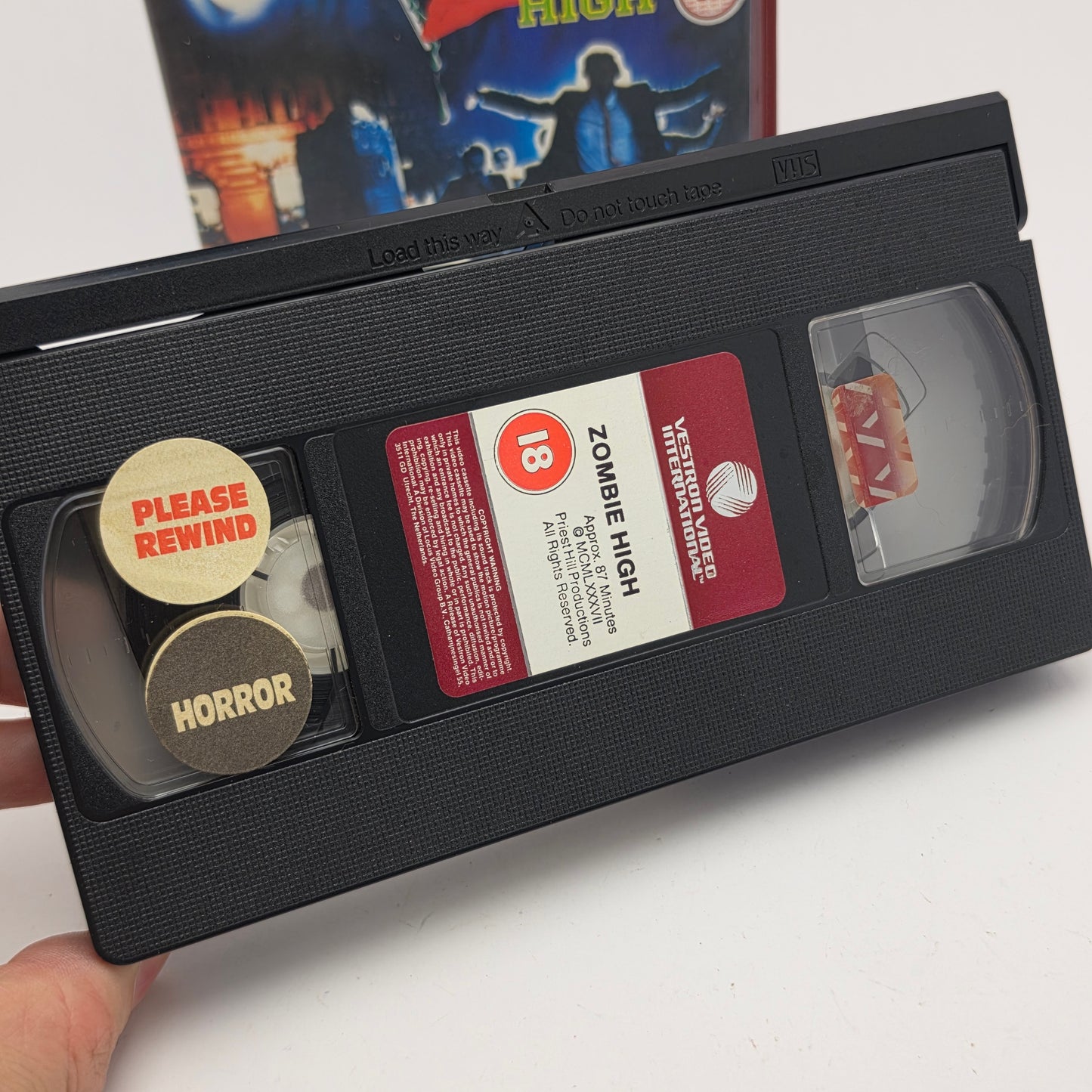 VHS Video ☆ ZOMBIE HIGH 1991 ☆ 15 Cert Big Box Ex-Rental Vintage Tape