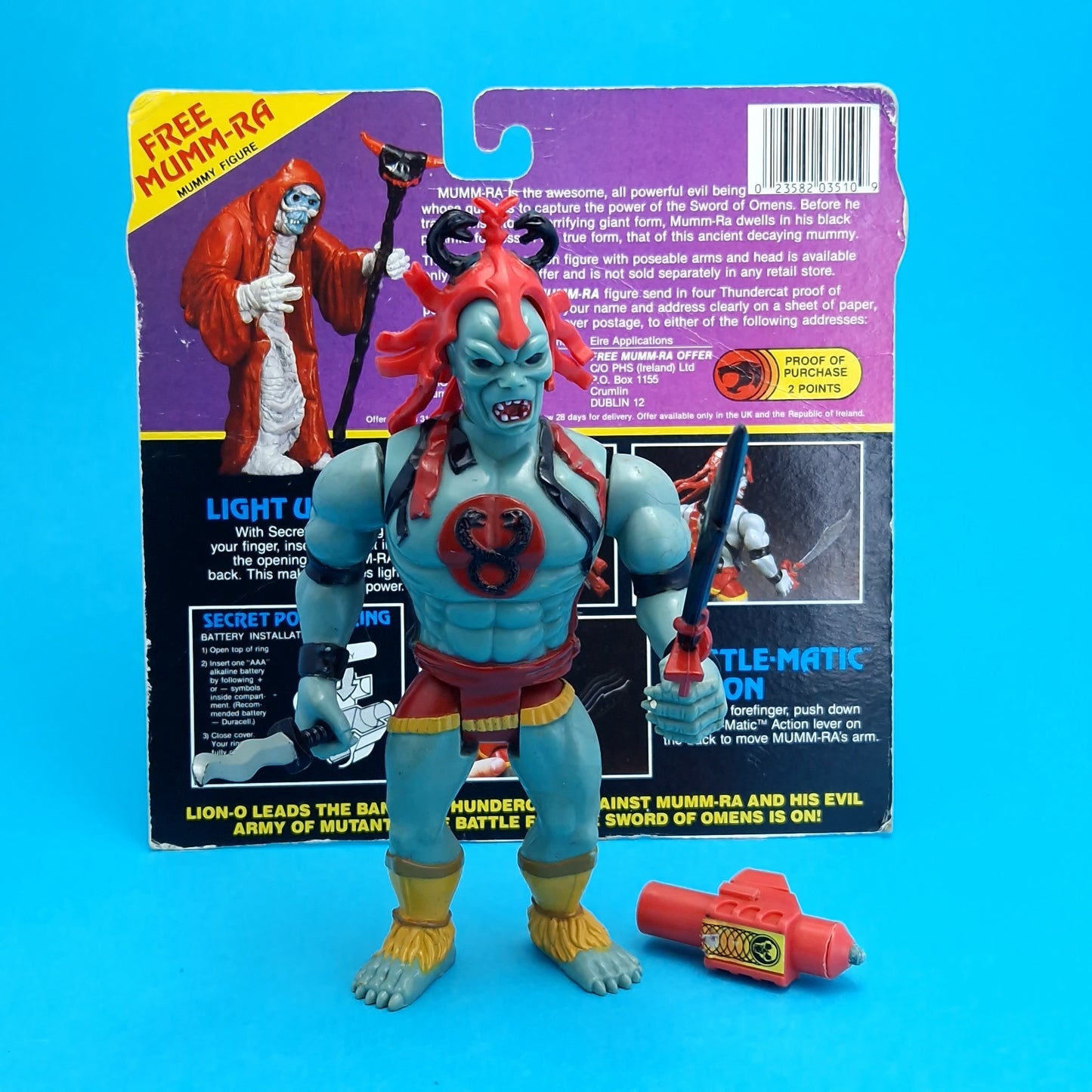 THUNDERCATS ☆ THUNDERCATS MUMM-RA Action Figure ☆ Vintage LJN Complete Original 80s Loose