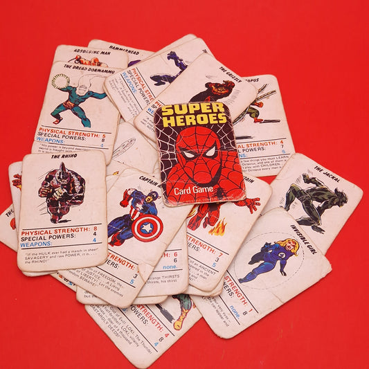 MARVEL SUPER HEROES ☆ 1977 TRUMP CARDS Jotastar ☆ Vintage Game