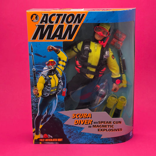ACTION MAN ☆ SCUBA DIVER Figure Doll Vintage HASBRO SEALED BOXED 1993