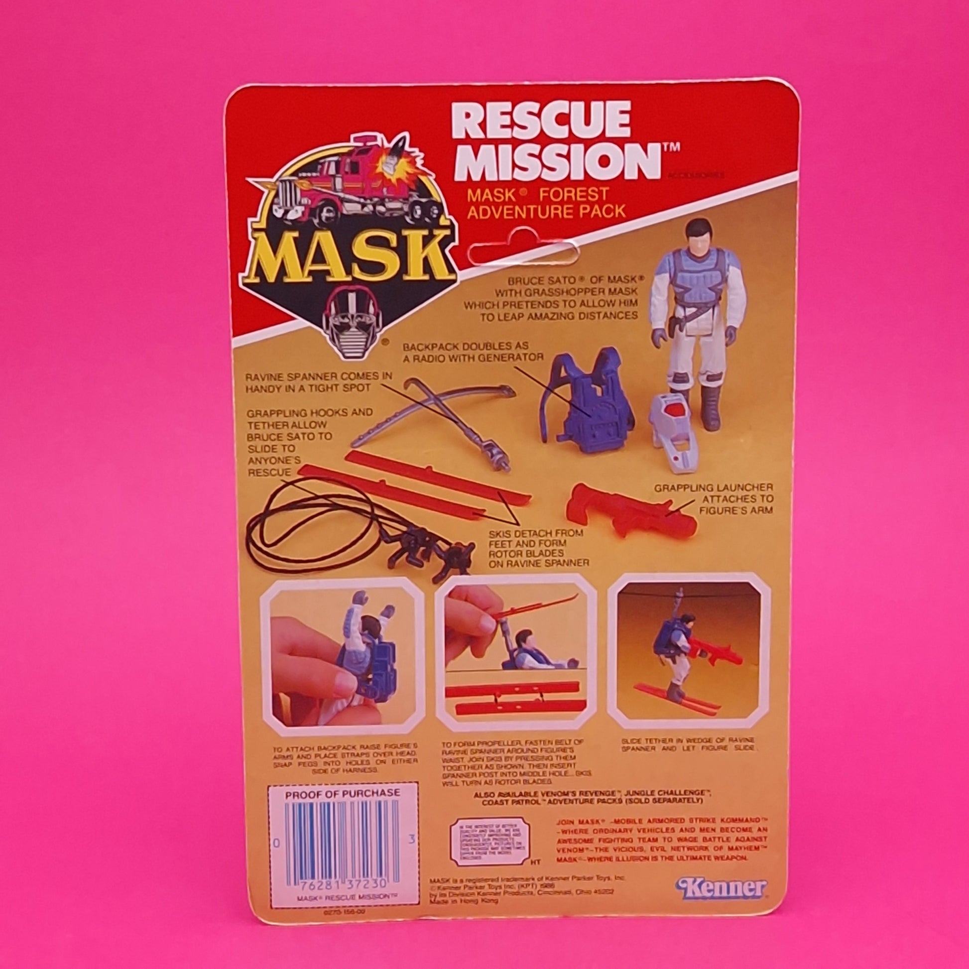 RESCUE MISSION Original character Bruce Sato figure 80s Mask M.A.S.K RESCUE MISSION Original character Bruce Sato figure 80s Mask M.A.S.K