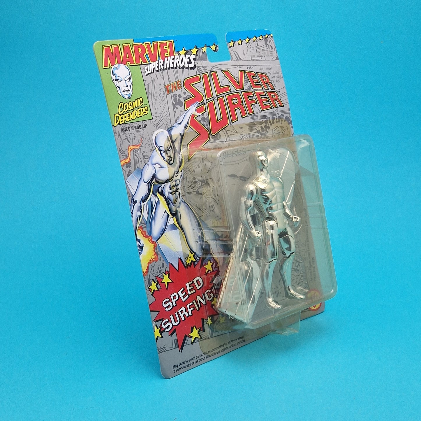 MARVEL SUPER HEROES ☆ THE SILVER SURFER Vintage Action Figure ☆ Original Carded Toybiz 90s