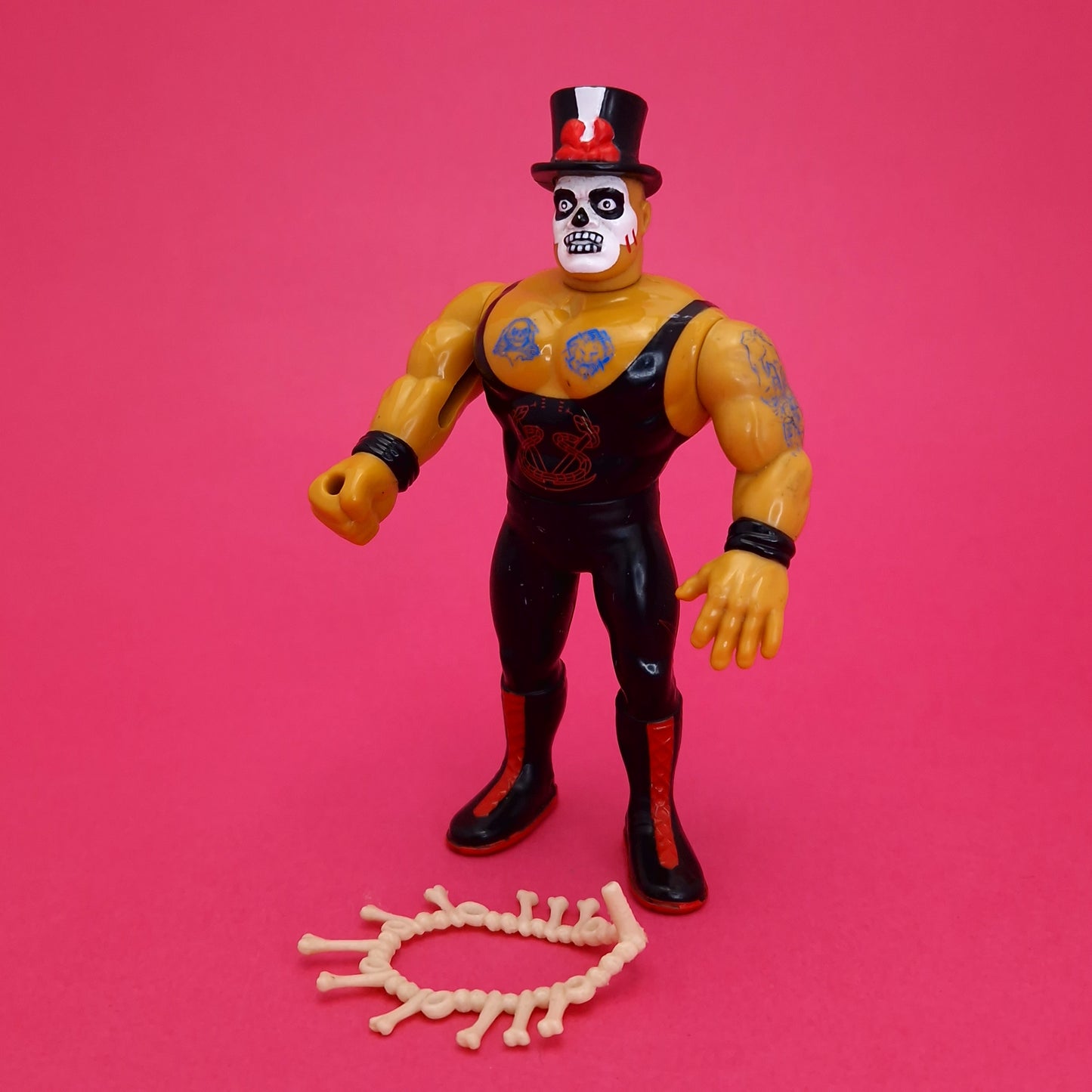 WWF HASBRO ☆ PAPA SHANGO BONES Vintage Wrestling Figure ☆ Series 6 90s Loose