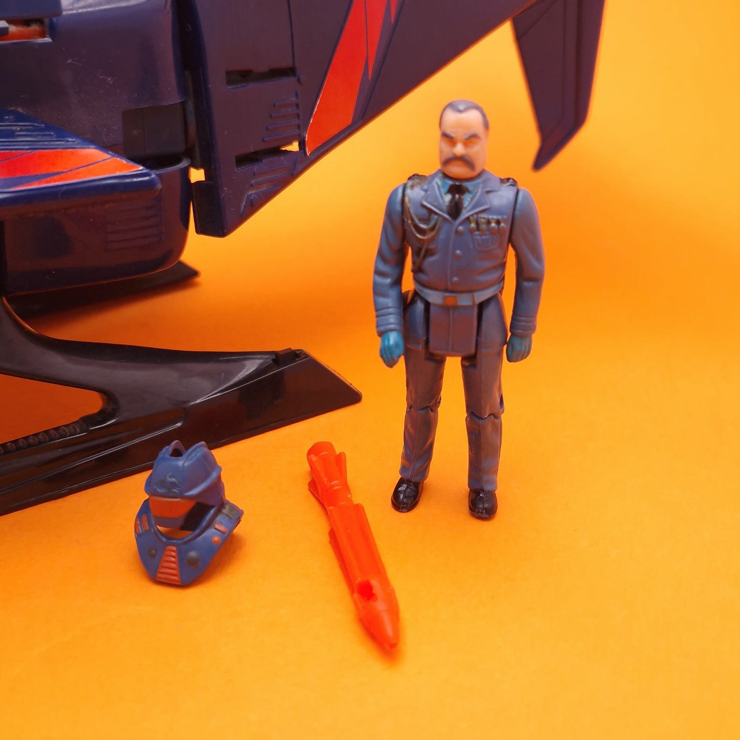 M.A.S.K ☆ SWITCHBLADE MILES MAYHEM Vintage Figure Vehicle ☆ MASK Kenner 80s Loose