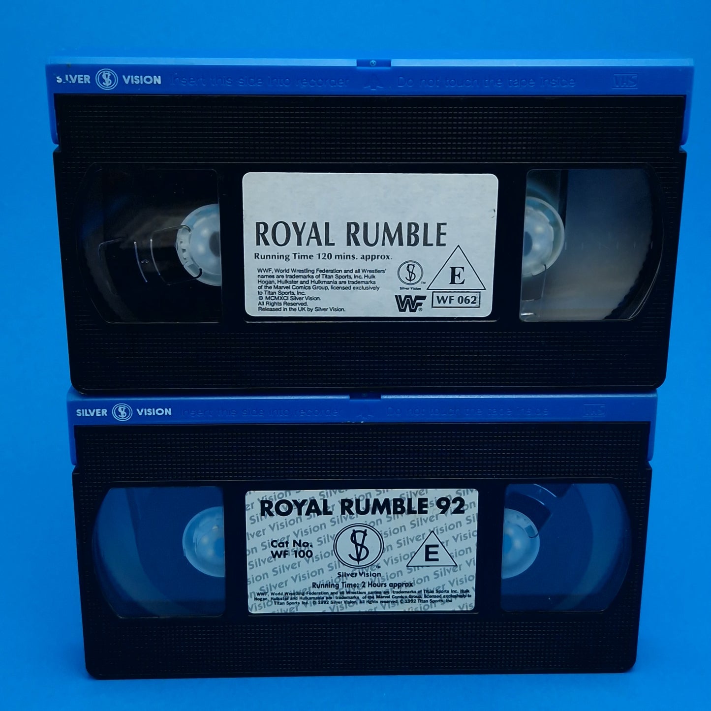 VHS Video ☆ WWF ROYAL RUMBLE 89 90 91 92 93 UK Tape Cassette ☆ Silver Vision Vintage PG