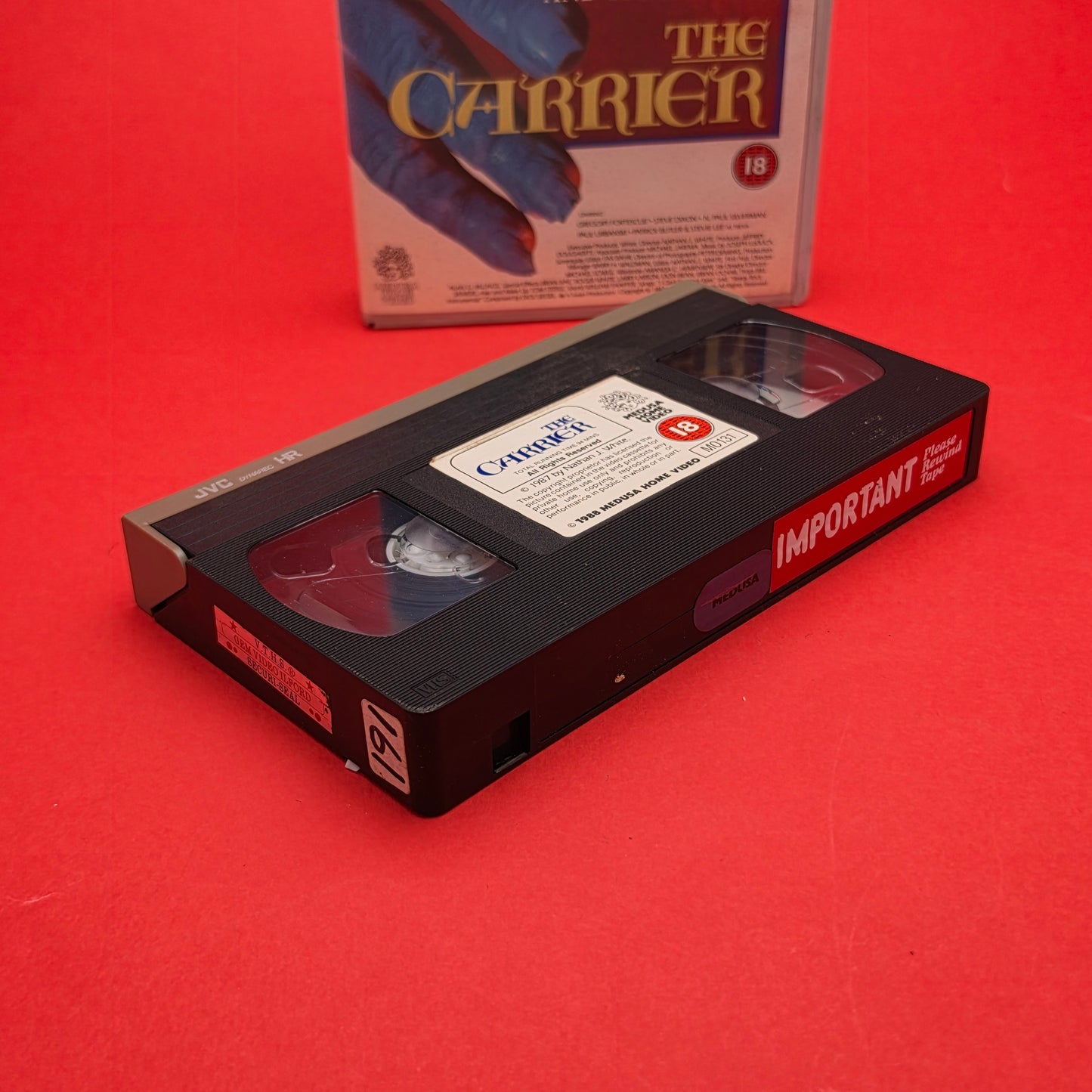 VHS Video ☆ THE CARRIER 1988 ☆ 18 Cert Big Box Ex Rental Vintage MEDUSA