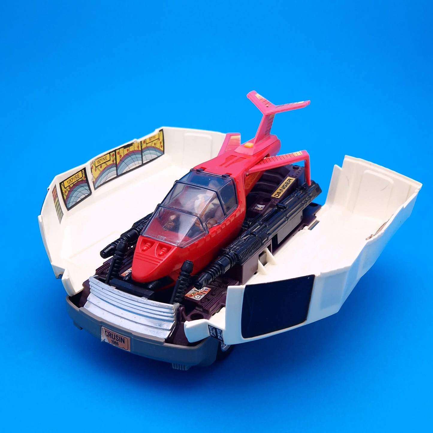 M.A.S.K ☆ SLINGSHOT ACE RIKER Near Complete Vintage Figure Vehicle ☆ MASK Kenner 80s Loose